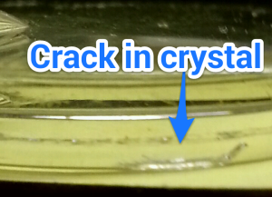 crack in crystal