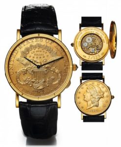 corum coin watch president