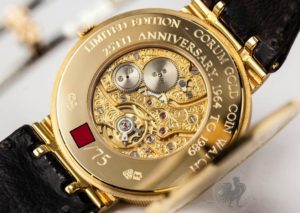 corum coin watch president