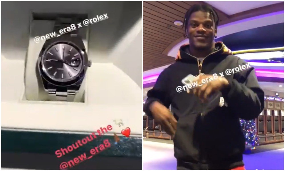 Baltimore Ravens Lamar Jackson gifts his Linemen Rolex watches 